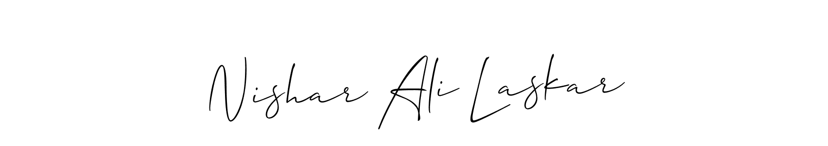 Once you've used our free online signature maker to create your best signature Allison_Script style, it's time to enjoy all of the benefits that Nishar Ali Laskar name signing documents. Nishar Ali Laskar signature style 2 images and pictures png