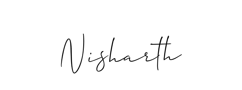 Once you've used our free online signature maker to create your best signature Allison_Script style, it's time to enjoy all of the benefits that Nisharth name signing documents. Nisharth signature style 2 images and pictures png