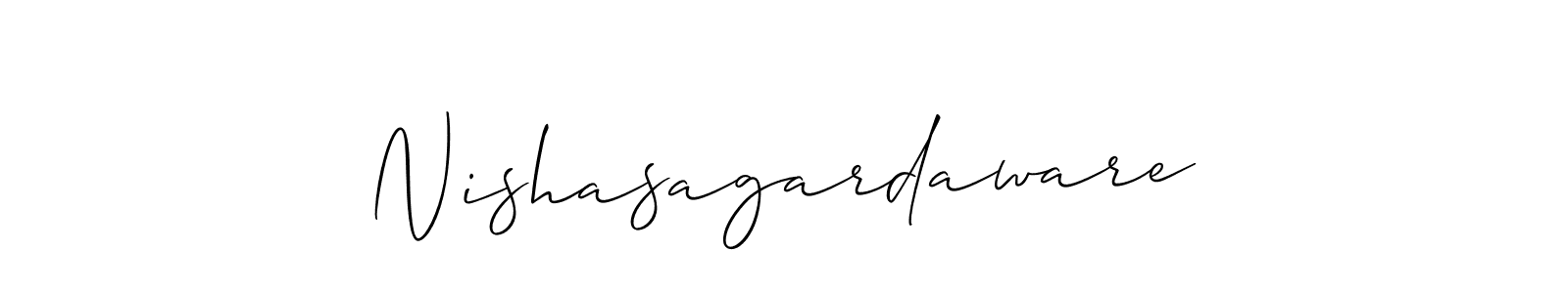 Once you've used our free online signature maker to create your best signature Allison_Script style, it's time to enjoy all of the benefits that Nishasagardaware name signing documents. Nishasagardaware signature style 2 images and pictures png