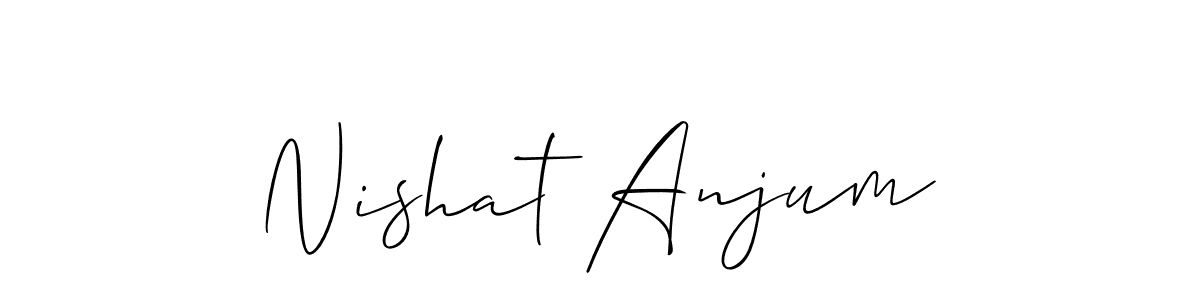 How to Draw Nishat Anjum signature style? Allison_Script is a latest design signature styles for name Nishat Anjum. Nishat Anjum signature style 2 images and pictures png