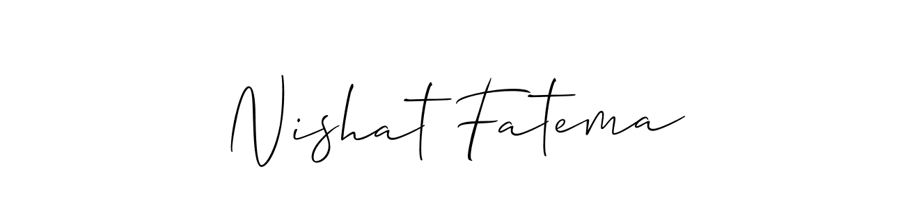 How to Draw Nishat Fatema signature style? Allison_Script is a latest design signature styles for name Nishat Fatema. Nishat Fatema signature style 2 images and pictures png