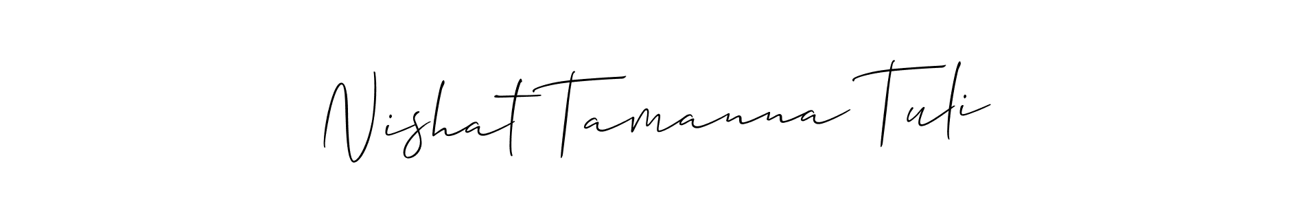 Best and Professional Signature Style for Nishat Tamanna Tuli. Allison_Script Best Signature Style Collection. Nishat Tamanna Tuli signature style 2 images and pictures png