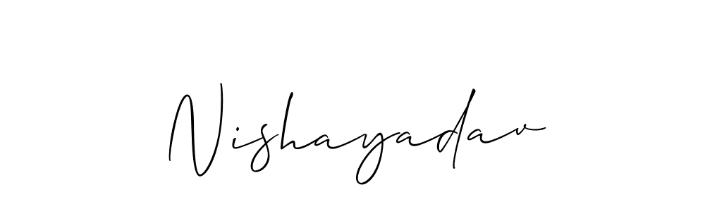 This is the best signature style for the Nishayadav name. Also you like these signature font (Allison_Script). Mix name signature. Nishayadav signature style 2 images and pictures png
