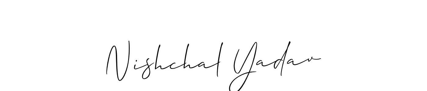 Once you've used our free online signature maker to create your best signature Allison_Script style, it's time to enjoy all of the benefits that Nishchal Yadav name signing documents. Nishchal Yadav signature style 2 images and pictures png