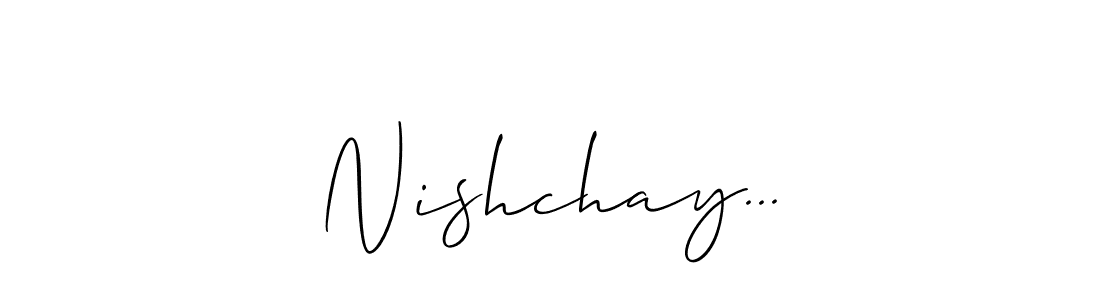 Make a beautiful signature design for name Nishchay.... Use this online signature maker to create a handwritten signature for free. Nishchay... signature style 2 images and pictures png