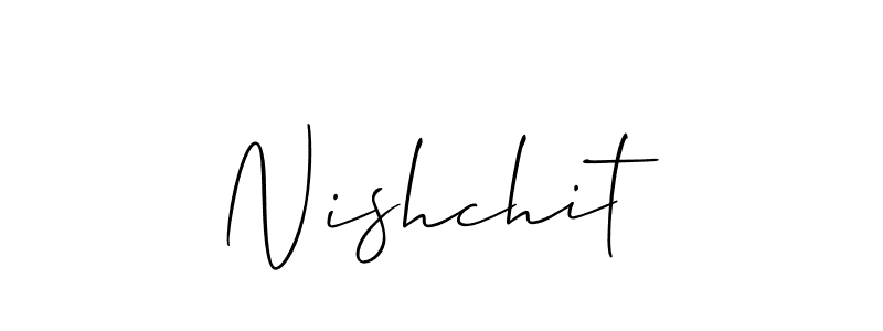 if you are searching for the best signature style for your name Nishchit. so please give up your signature search. here we have designed multiple signature styles  using Allison_Script. Nishchit signature style 2 images and pictures png