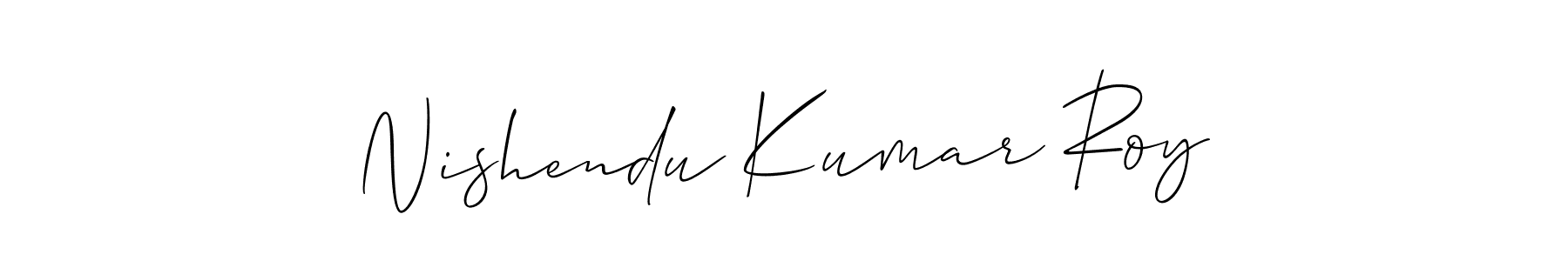 See photos of Nishendu Kumar Roy official signature by Spectra . Check more albums & portfolios. Read reviews & check more about Allison_Script font. Nishendu Kumar Roy signature style 2 images and pictures png