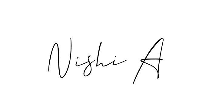 See photos of Nishi A official signature by Spectra . Check more albums & portfolios. Read reviews & check more about Allison_Script font. Nishi A signature style 2 images and pictures png