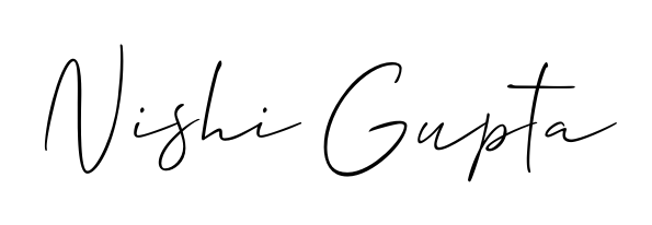 Practice writing Nishi Gupta with the flow of Allison_Script lettering. A fantastic source of inspiration for developing your personal signature style. Nishi Gupta signature style 2 images and pictures png