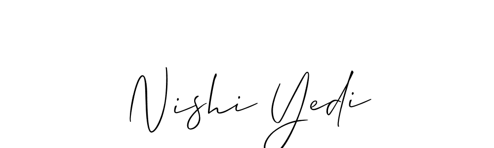 You can use this online signature creator to create a handwritten signature for the name Nishi Yedi. This is the best online autograph maker. Nishi Yedi signature style 2 images and pictures png