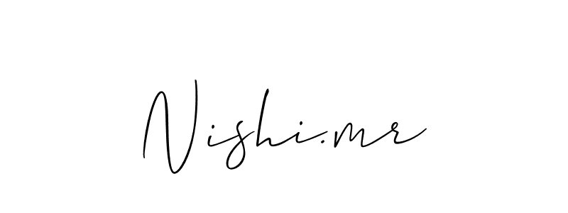 This is the best signature style for the Nishi.mr name. Also you like these signature font (Allison_Script). Mix name signature. Nishi.mr signature style 2 images and pictures png