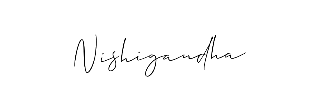 Make a short Nishigandha signature style. Manage your documents anywhere anytime using Allison_Script. Create and add eSignatures, submit forms, share and send files easily. Nishigandha signature style 2 images and pictures png