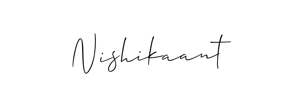 How to make Nishikaant signature? Allison_Script is a professional autograph style. Create handwritten signature for Nishikaant name. Nishikaant signature style 2 images and pictures png