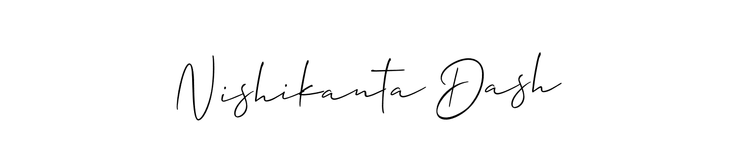 if you are searching for the best signature style for your name Nishikanta Dash. so please give up your signature search. here we have designed multiple signature styles  using Allison_Script. Nishikanta Dash signature style 2 images and pictures png