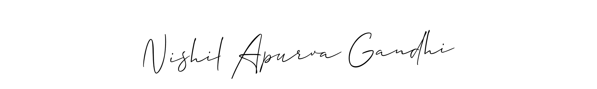 Here are the top 10 professional signature styles for the name Nishil Apurva Gandhi. These are the best autograph styles you can use for your name. Nishil Apurva Gandhi signature style 2 images and pictures png