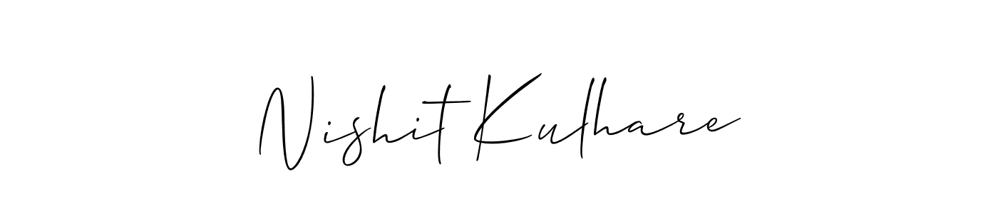 Make a beautiful signature design for name Nishit Kulhare. Use this online signature maker to create a handwritten signature for free. Nishit Kulhare signature style 2 images and pictures png