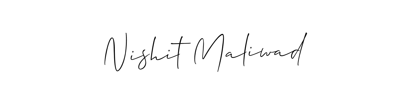How to Draw Nishit Maliwad signature style? Allison_Script is a latest design signature styles for name Nishit Maliwad. Nishit Maliwad signature style 2 images and pictures png