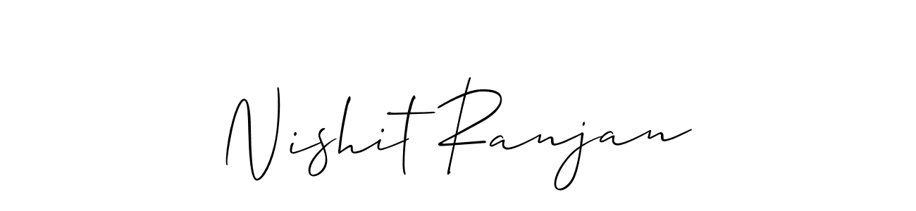 Nishit Ranjan stylish signature style. Best Handwritten Sign (Allison_Script) for my name. Handwritten Signature Collection Ideas for my name Nishit Ranjan. Nishit Ranjan signature style 2 images and pictures png