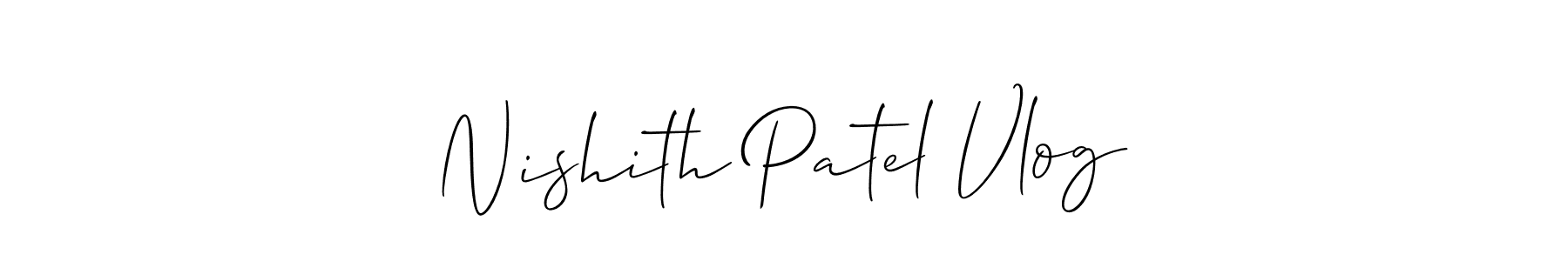This is the best signature style for the Nishith Patel Vlog name. Also you like these signature font (Allison_Script). Mix name signature. Nishith Patel Vlog signature style 2 images and pictures png