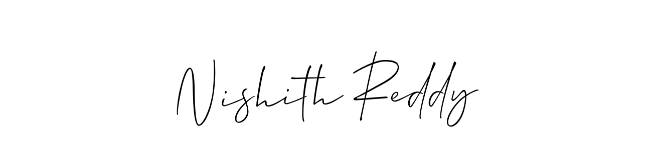 Make a beautiful signature design for name Nishith Reddy. Use this online signature maker to create a handwritten signature for free. Nishith Reddy signature style 2 images and pictures png