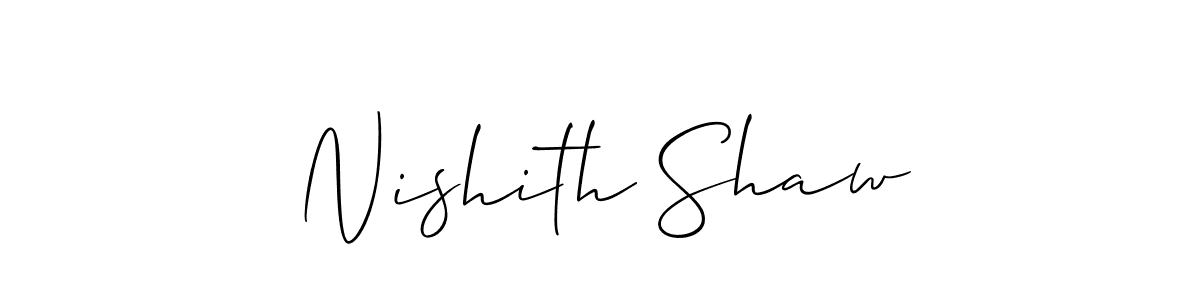 Make a beautiful signature design for name Nishith Shaw. Use this online signature maker to create a handwritten signature for free. Nishith Shaw signature style 2 images and pictures png