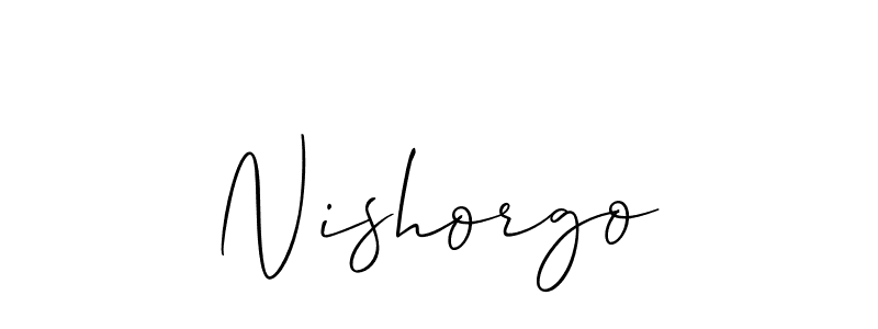 Similarly Allison_Script is the best handwritten signature design. Signature creator online .You can use it as an online autograph creator for name Nishorgo. Nishorgo signature style 2 images and pictures png