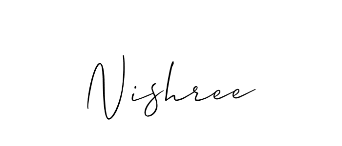 Best and Professional Signature Style for Nishree. Allison_Script Best Signature Style Collection. Nishree signature style 2 images and pictures png