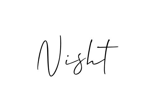 You can use this online signature creator to create a handwritten signature for the name Nisht. This is the best online autograph maker. Nisht signature style 2 images and pictures png