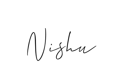 Allison_Script is a professional signature style that is perfect for those who want to add a touch of class to their signature. It is also a great choice for those who want to make their signature more unique. Get Nishu name to fancy signature for free. Nishu signature style 2 images and pictures png