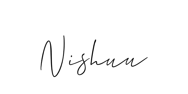 Make a beautiful signature design for name Nishuu. Use this online signature maker to create a handwritten signature for free. Nishuu signature style 2 images and pictures png