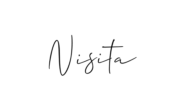 You can use this online signature creator to create a handwritten signature for the name Nisita. This is the best online autograph maker. Nisita signature style 2 images and pictures png