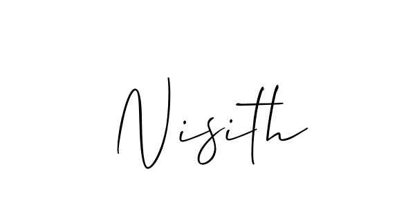 Best and Professional Signature Style for Nisith. Allison_Script Best Signature Style Collection. Nisith signature style 2 images and pictures png