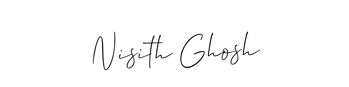 if you are searching for the best signature style for your name Nisith Ghosh. so please give up your signature search. here we have designed multiple signature styles  using Allison_Script. Nisith Ghosh signature style 2 images and pictures png