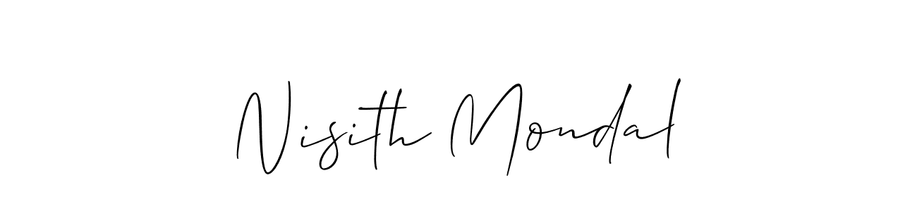 Also You can easily find your signature by using the search form. We will create Nisith Mondal name handwritten signature images for you free of cost using Allison_Script sign style. Nisith Mondal signature style 2 images and pictures png