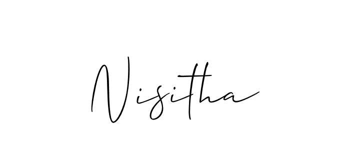 Make a beautiful signature design for name Nisitha. Use this online signature maker to create a handwritten signature for free. Nisitha signature style 2 images and pictures png