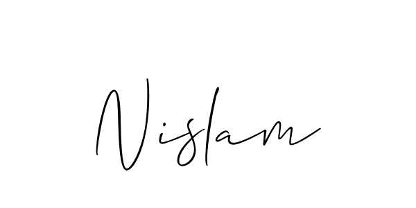 Make a short Nislam signature style. Manage your documents anywhere anytime using Allison_Script. Create and add eSignatures, submit forms, share and send files easily. Nislam signature style 2 images and pictures png