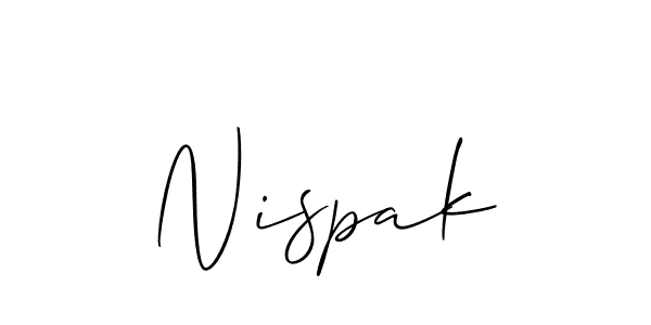 You should practise on your own different ways (Allison_Script) to write your name (Nispak) in signature. don't let someone else do it for you. Nispak signature style 2 images and pictures png