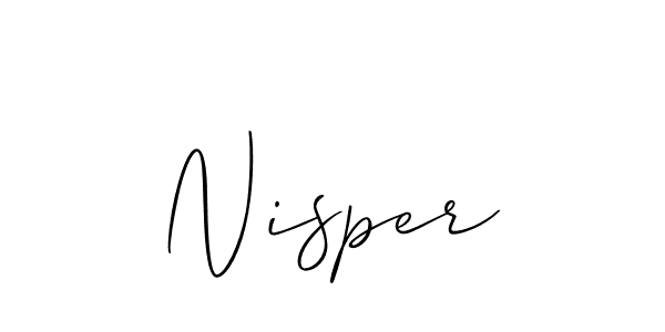Make a beautiful signature design for name Nisper. Use this online signature maker to create a handwritten signature for free. Nisper signature style 2 images and pictures png
