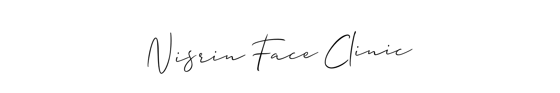 Here are the top 10 professional signature styles for the name Nisrin Face Clinic. These are the best autograph styles you can use for your name. Nisrin Face Clinic signature style 2 images and pictures png