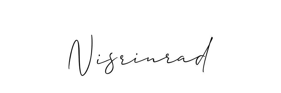 Best and Professional Signature Style for Nisrinrad. Allison_Script Best Signature Style Collection. Nisrinrad signature style 2 images and pictures png