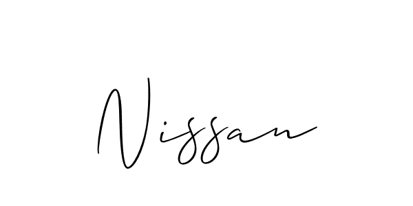 Also we have Nissan name is the best signature style. Create professional handwritten signature collection using Allison_Script autograph style. Nissan signature style 2 images and pictures png