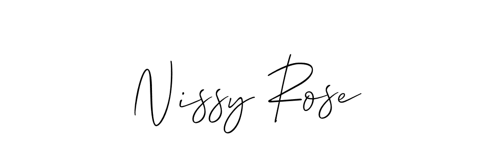 Nissy Rose stylish signature style. Best Handwritten Sign (Allison_Script) for my name. Handwritten Signature Collection Ideas for my name Nissy Rose. Nissy Rose signature style 2 images and pictures png