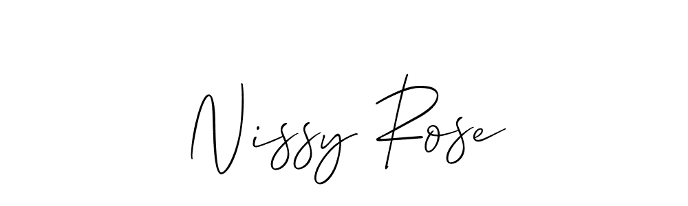 Nissy Rose stylish signature style. Best Handwritten Sign (Allison_Script) for my name. Handwritten Signature Collection Ideas for my name Nissy Rose. Nissy Rose signature style 2 images and pictures png