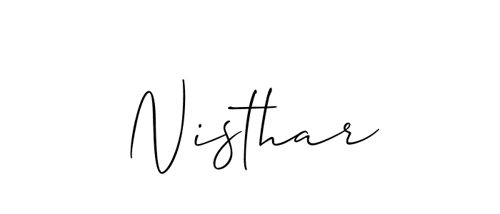 Once you've used our free online signature maker to create your best signature Allison_Script style, it's time to enjoy all of the benefits that Nisthar name signing documents. Nisthar signature style 2 images and pictures png