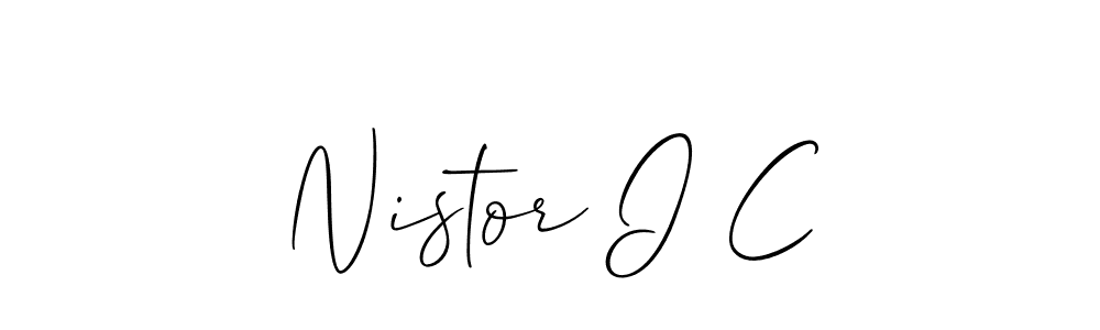 You can use this online signature creator to create a handwritten signature for the name Nistor I C. This is the best online autograph maker. Nistor I C signature style 2 images and pictures png