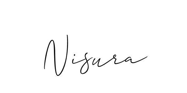 It looks lik you need a new signature style for name Nisura. Design unique handwritten (Allison_Script) signature with our free signature maker in just a few clicks. Nisura signature style 2 images and pictures png