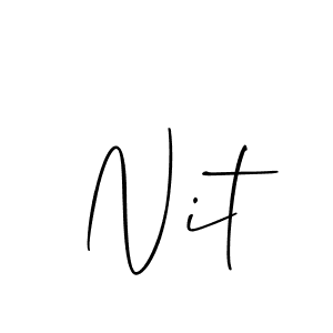 You can use this online signature creator to create a handwritten signature for the name Nit. This is the best online autograph maker. Nit signature style 2 images and pictures png