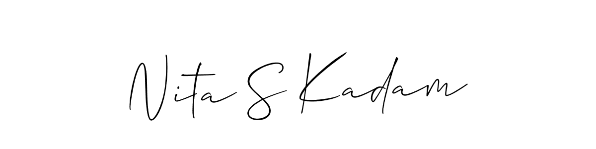 You can use this online signature creator to create a handwritten signature for the name Nita S Kadam. This is the best online autograph maker. Nita S Kadam signature style 2 images and pictures png