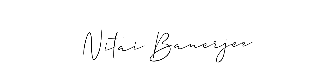 Best and Professional Signature Style for Nitai Banerjee. Allison_Script Best Signature Style Collection. Nitai Banerjee signature style 2 images and pictures png