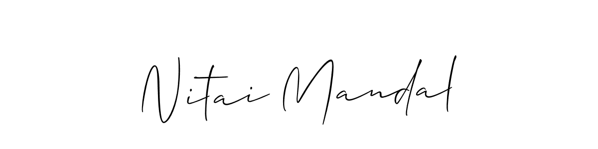 Once you've used our free online signature maker to create your best signature Allison_Script style, it's time to enjoy all of the benefits that Nitai Mandal name signing documents. Nitai Mandal signature style 2 images and pictures png